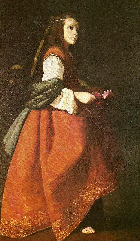 Francisco de Zurbaran st. casilda oil painting image